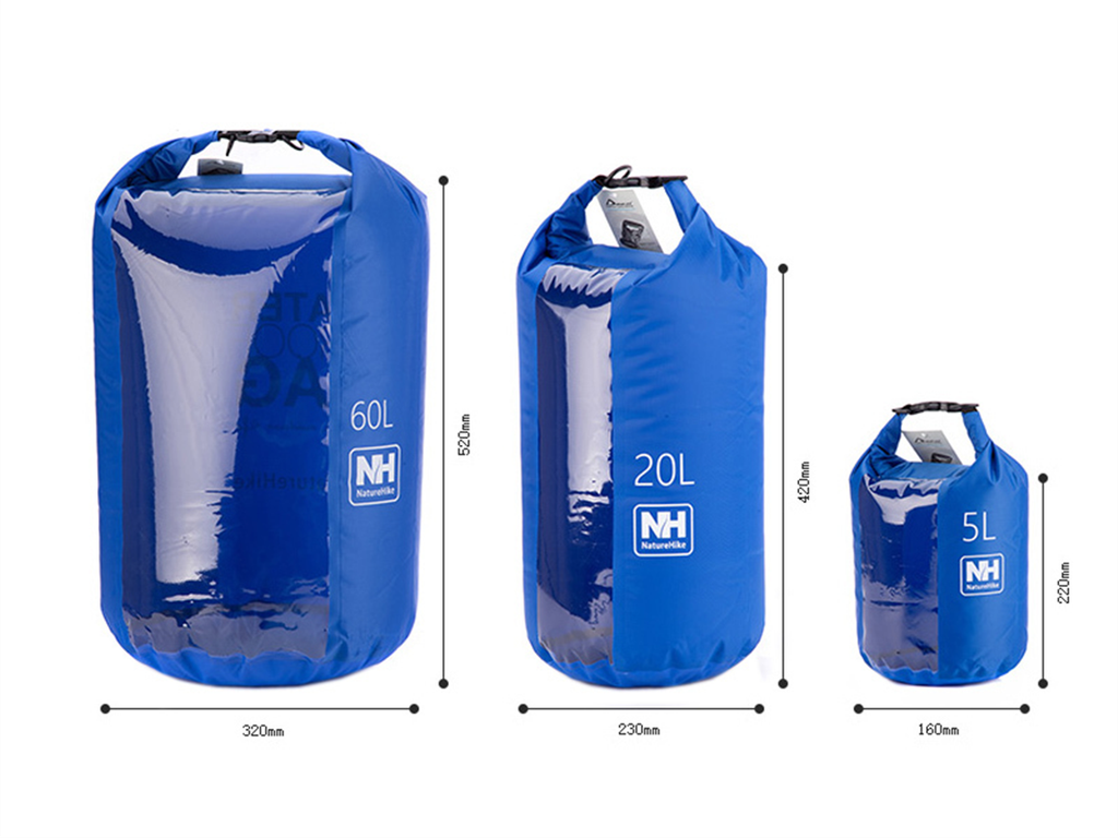 TÚI KHÔ CHỐNG NƯỚC NATUREHIKE 60L NH15S60-L