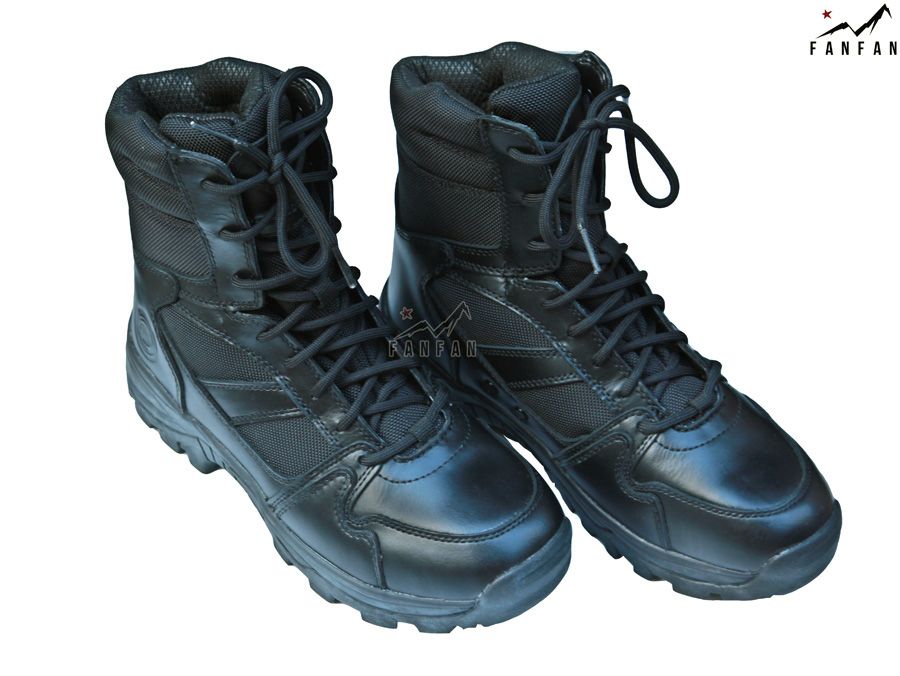 Giày Phượt cổ cao OpsTactical Climate 6 Black Leather/Cordura