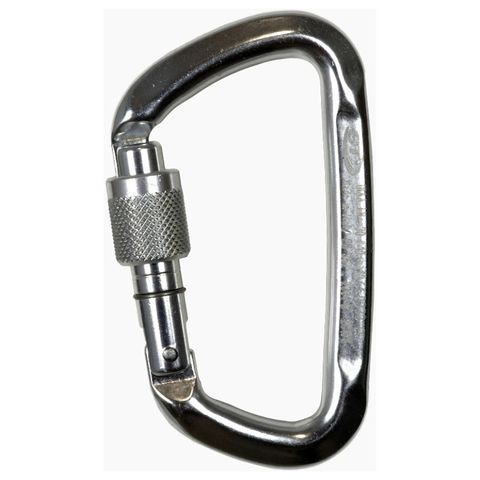 MÓC KHÓA CARABINER LEO NÚI CLIMBING TECHNOLOGY D-SHAPE SG KHÓA XOAY(SCREWGATE) - 2C47600XTB