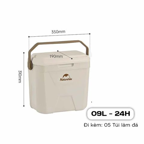 Thùng đá giữ lạnh dã ngoại kháng khuẩn 24h Naturehike CNK2300BS011