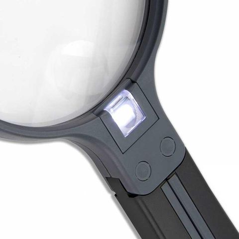 Kính lúp rãnh tay Carson Split Handle 2x Lighted Hands-Free Magnifier HF-11