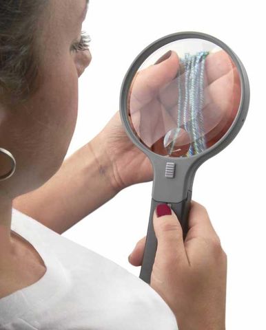 Kính lúp rãnh tay Carson Split Handle 2x Lighted Hands-Free Magnifier HF-11