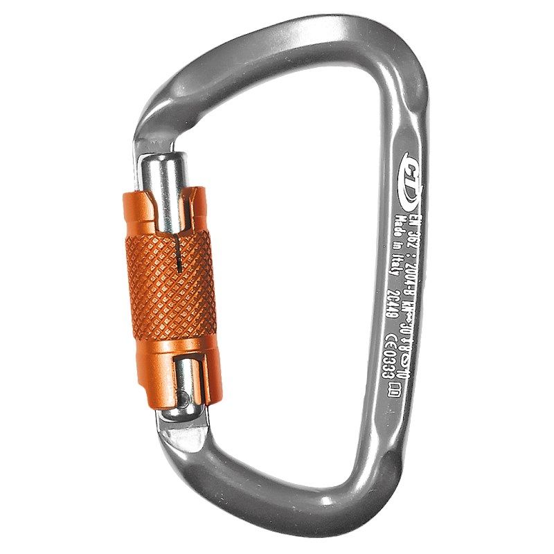 MÓC KHÓA CARABINER LEO NÚI CLIMBING TECHNOLOGY D-SHAPE WG KHÓA NHANH (TWIST-LOCK GATE) - 2C44900ZPE