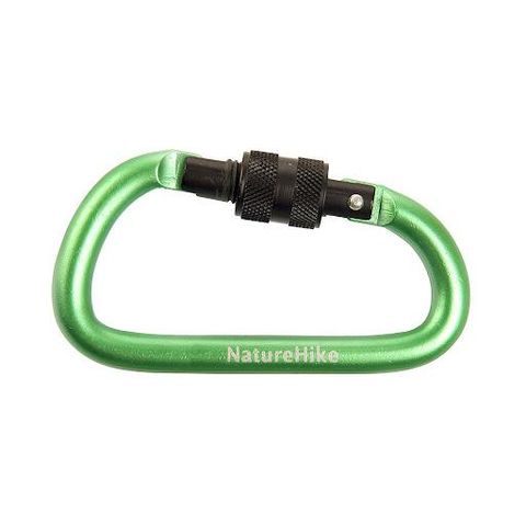 MÓC NHÔM CARABINER KHOÁ VẶN NATUREHIKE 8CM NH15A008-D