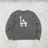 Áo Sweater Len New Era x MLB Rainbow Dot LA Dodgers Gray 13338657
