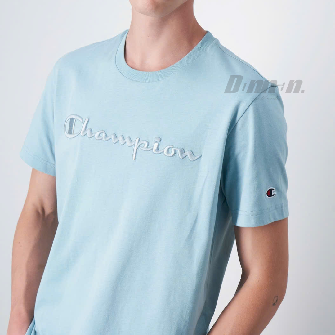 Áo Thun Champion Honey Embroidered Script Logo Cotton