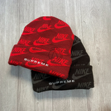 Nón Len Supreme Nike Jacquard Logos Beanie