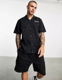 Áo Sơ Mi Carhartt WIP Lounge back Embroidered Shirt In Black