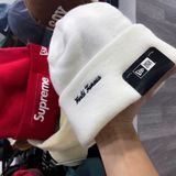 Nón Len Beanie Supreme X New Era 23FW