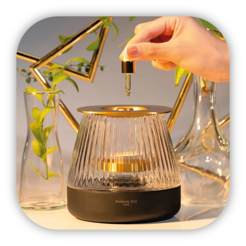 Bộ đèn đốt tinh dầu Maison 21G Luciole Oil Burner (2 chai Home Oil)