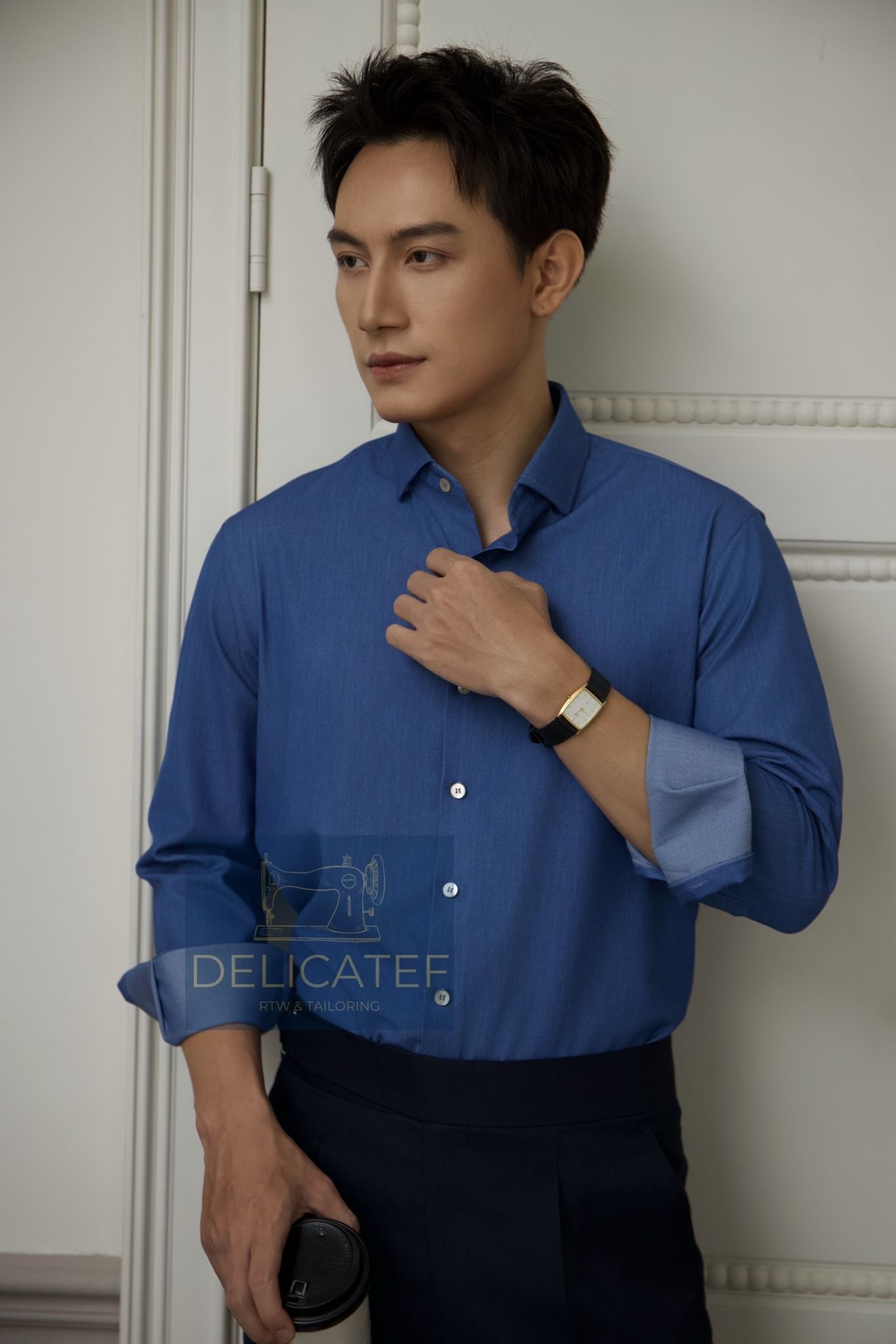 SƠ MI KHÔNG CẦN ỦI | DENIM CHAMBRAY LIGHT BLUE