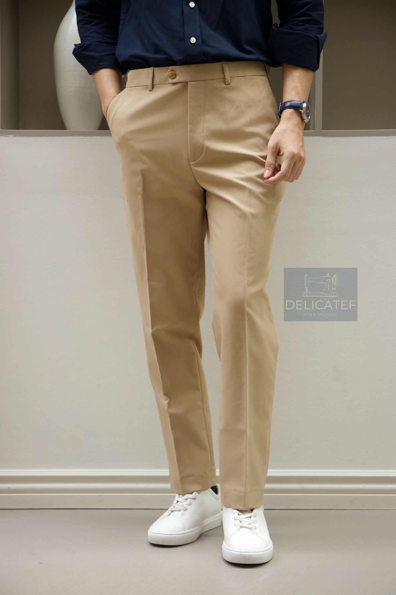 Quần Chinos màu beige | Premium modern Chinos Trousers