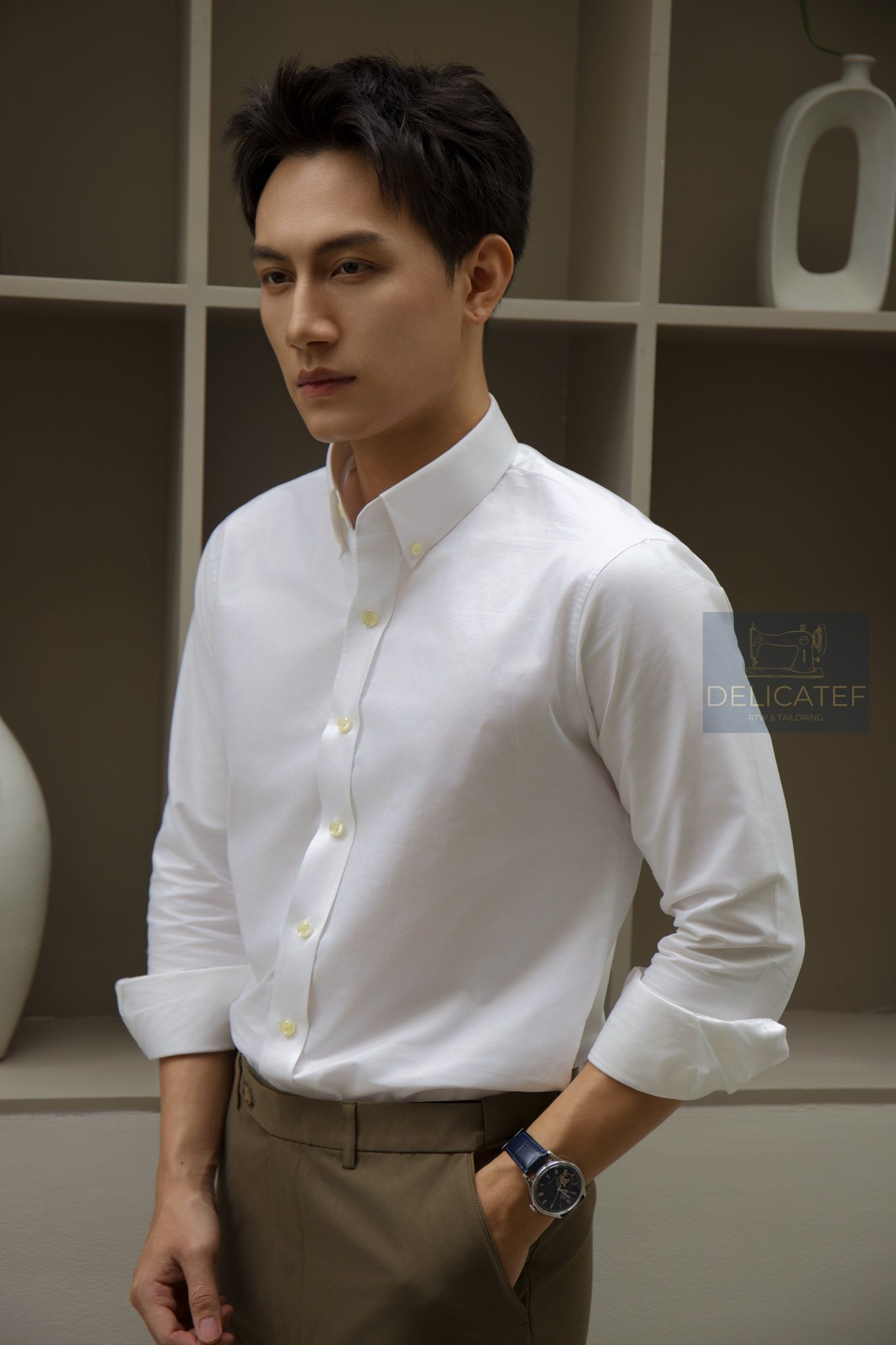 Oxford Shirt - Sơ mi Oxford màu trắng kem