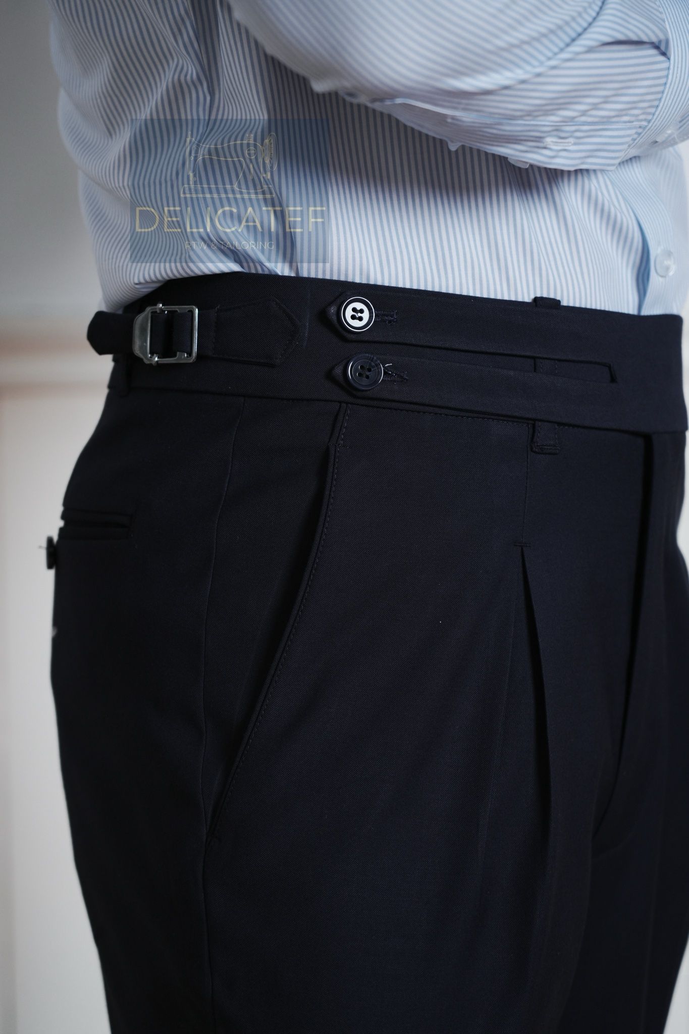 Sidetab Trouser Navy Blue - Quần Sidetab xanh navy