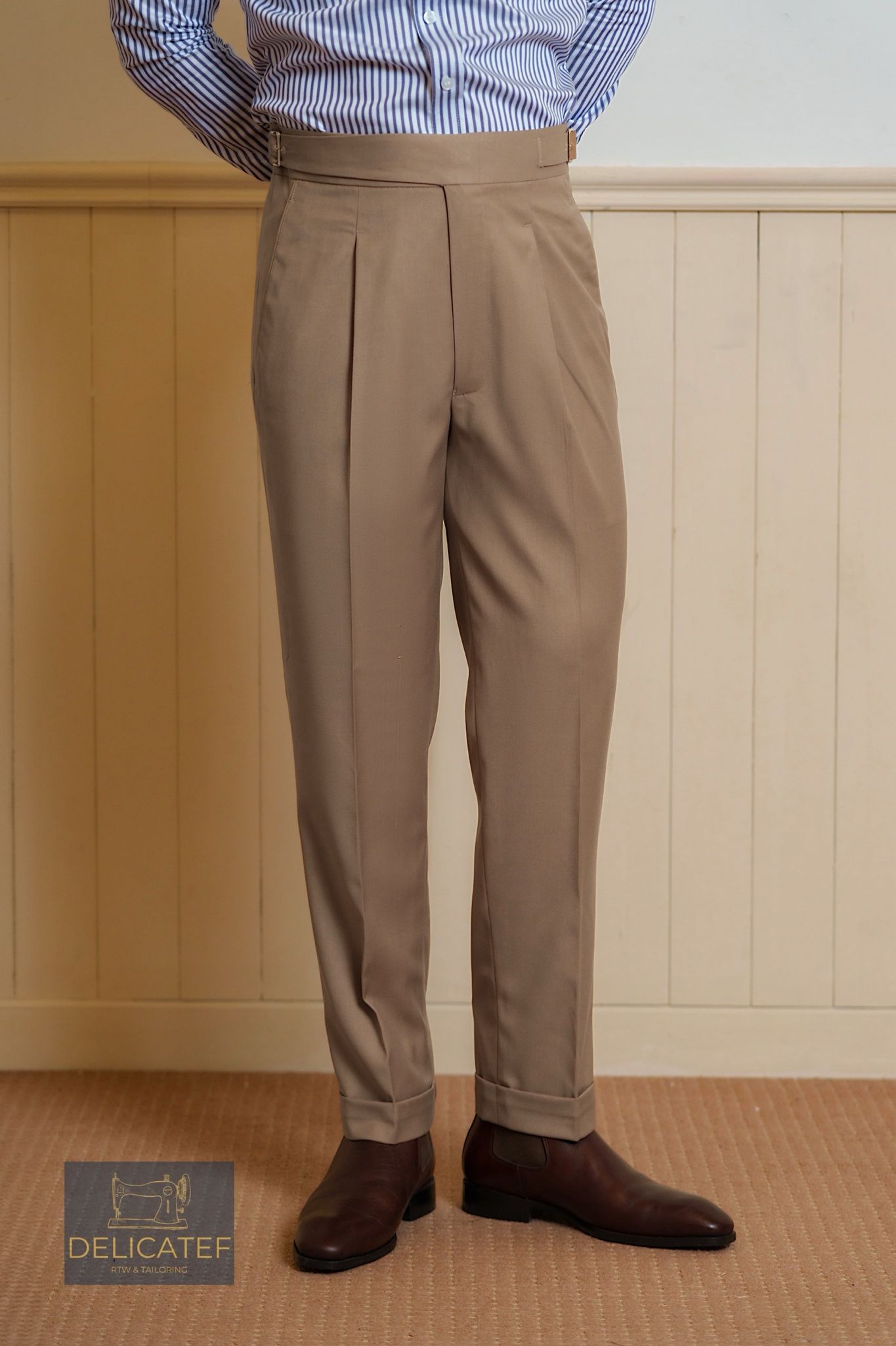Quần Gurkhar màu nâu nhạt/nâu tây - Brown Gurkhar trouser