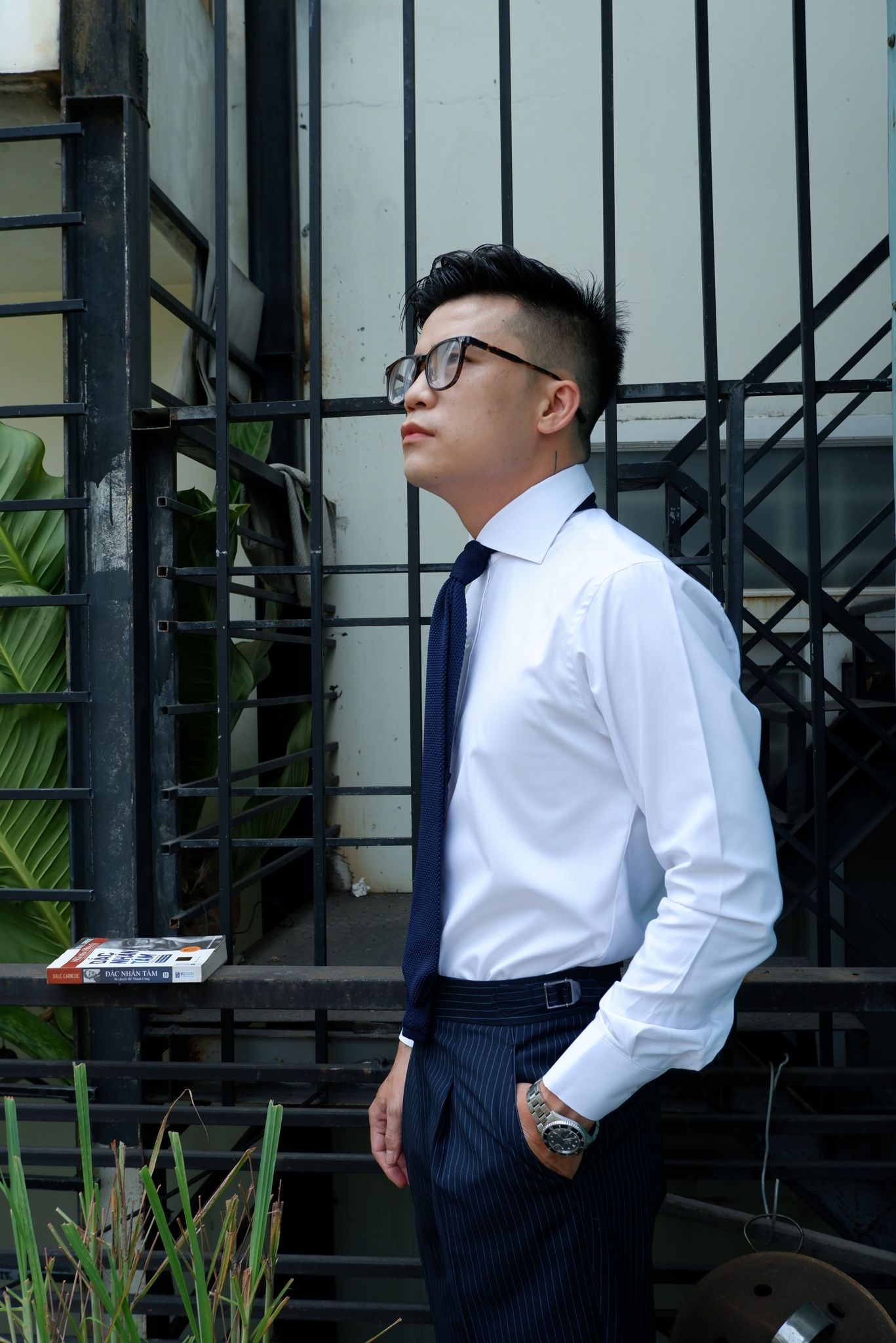 Sơ Mi Trắng Premium - Cutaway Collar