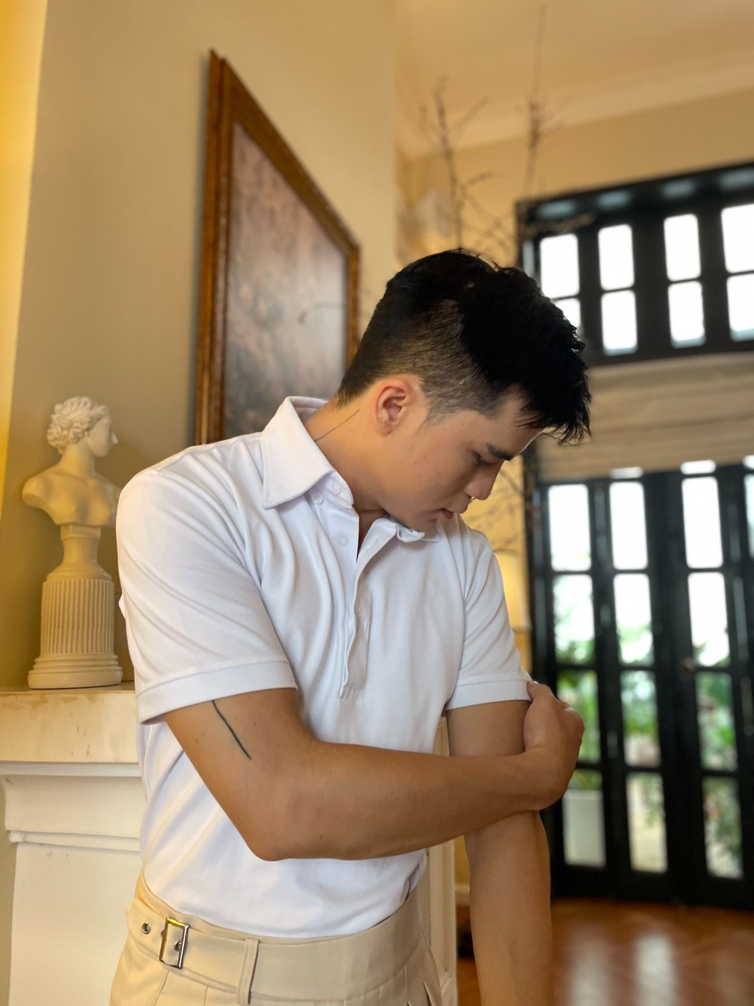 Áo thun Polo màu trắng