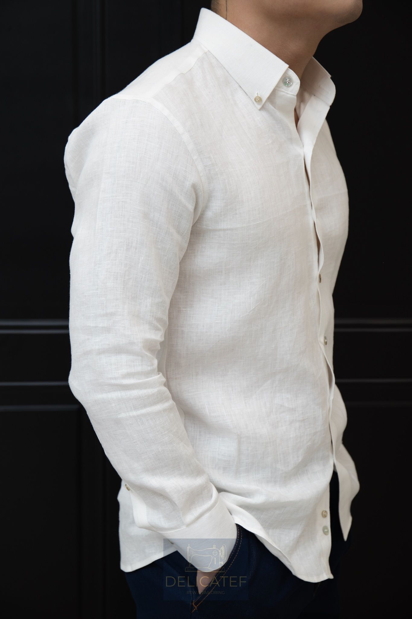 Sơ Mi Linen Trắng