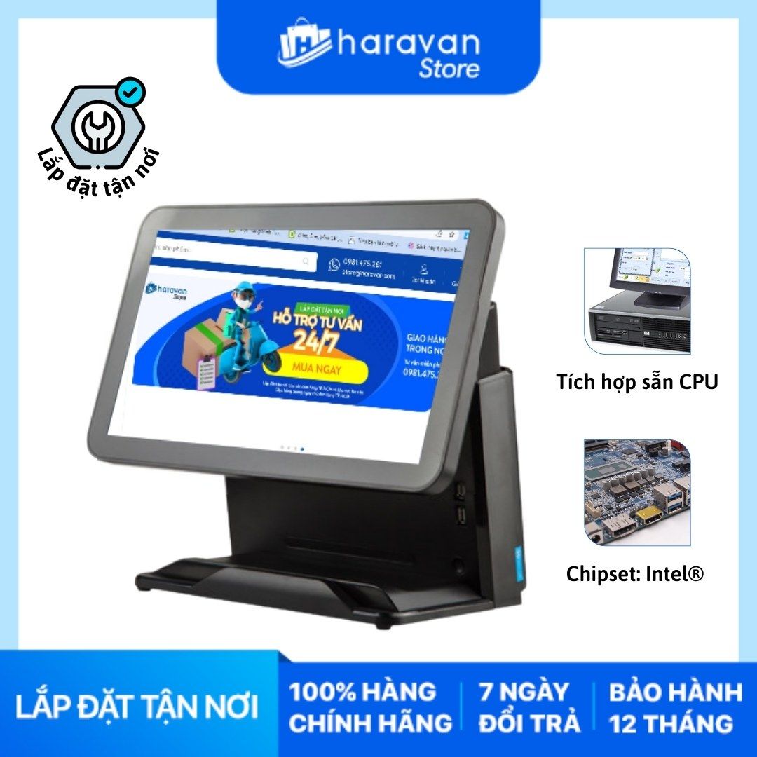  Máy POS cảm ứng POS LX-8000 core I5 (một màn hình) 