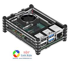 Case bảo vệ cho Raspberry Pi 4B - Mica trong