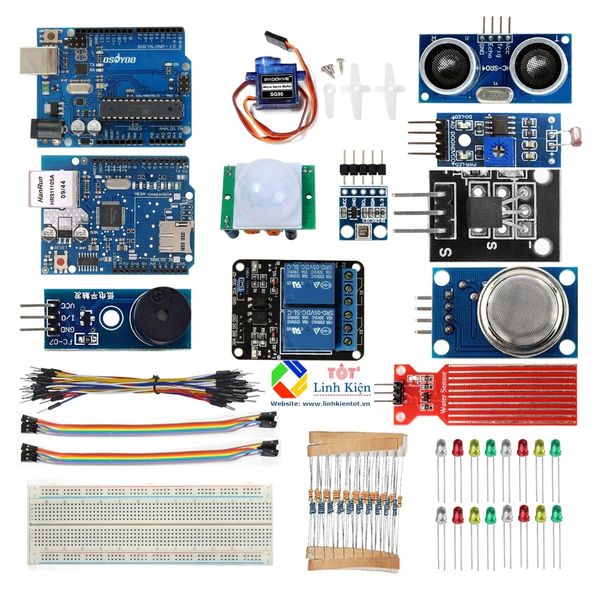 Bộ kit học tập IoT sử dụng Arduino Uno R3 và Shield Ethernet W5100