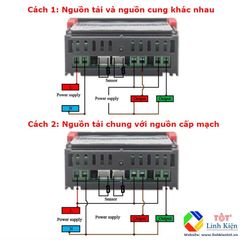 Bộ Điều Khiển Nhiệt Độ STC-3008 220V 10A - 2 Màn Hiển Thị, 2 Đầu Dò Nhiệt