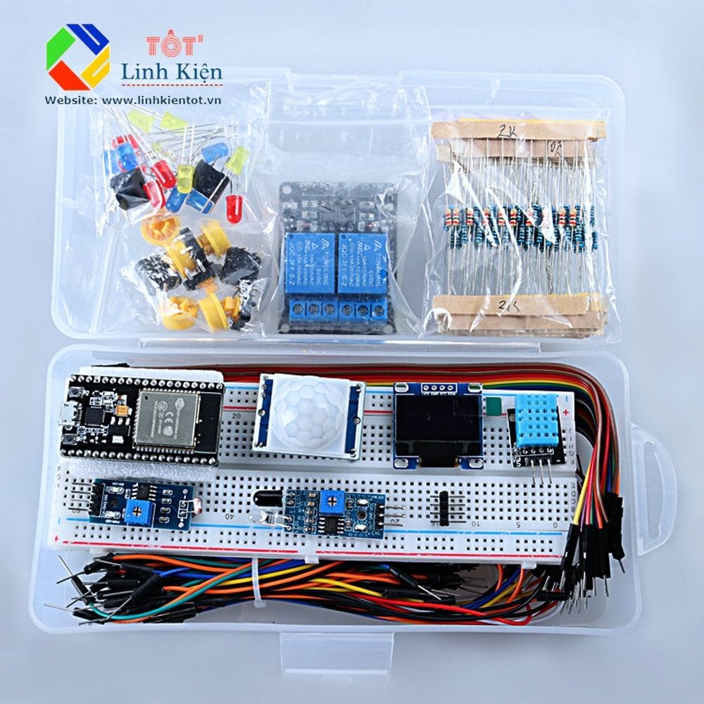 [Có VAT] ESP32 IOT Starter Kit - Bộ Thực Hành ESP32 IoT kèm theo codes và hướng dẫn