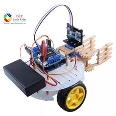 Bộ Xe Robot Arduino Điều Khiển Từ Xa Có Mỏ Kẹp Để Gắp Vật