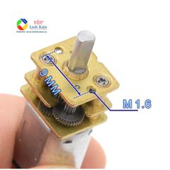 Động cơ DC giảm tốc GA12-20 nhiều cấp tốc độ 3-12v