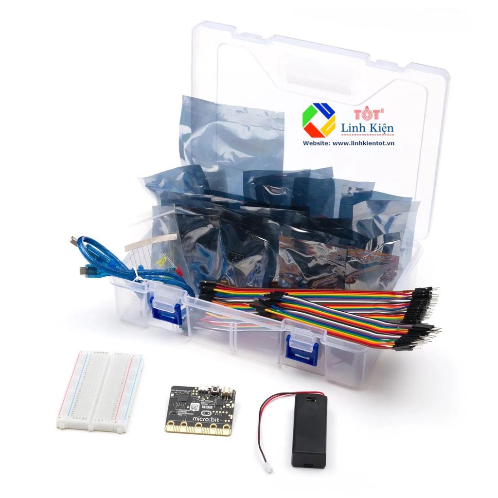 [Kèm tài liệu] Bộ học tập lập trình Microbit khởi đầu V2 - BBC Micro:bit starter kit V2