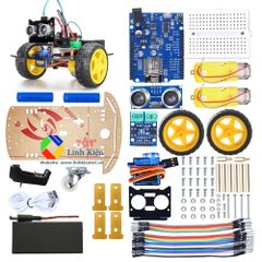 Xe Điều Khiển Wifi ESP8266 Wemost Uno D1 - Xe Tránh Vật Cản Wifi Car Robot