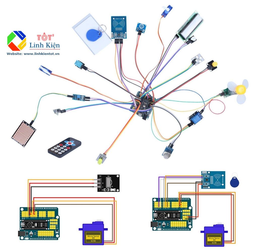 Bộ Dụng Cụ Nhà Thông Minh - Bộ Học Tập Lập Trình Arduino Hoàn Chỉnh Smart Home IoT Kit