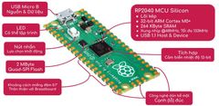 Mạch vi điều khiển Raspberry Pi Pico RP2040