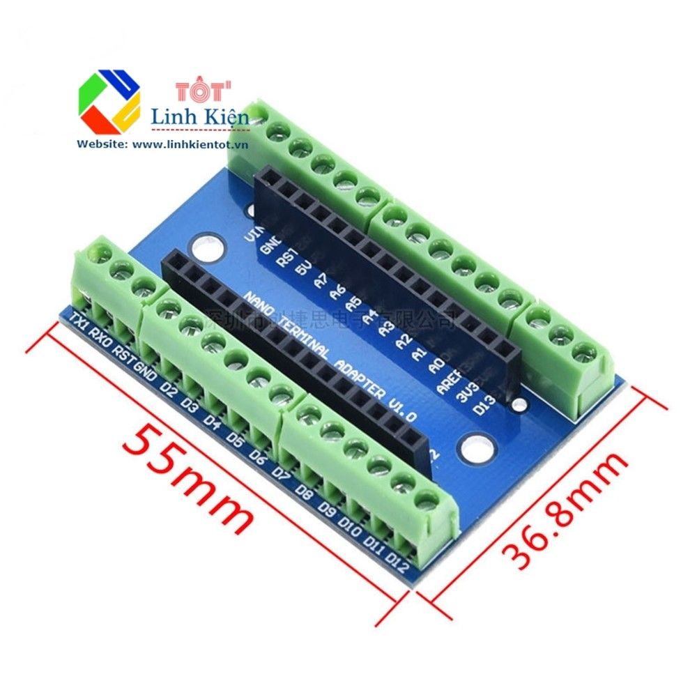 Shield IO Arduino Nano - Board Mở Rộng Chân Arduino Nano