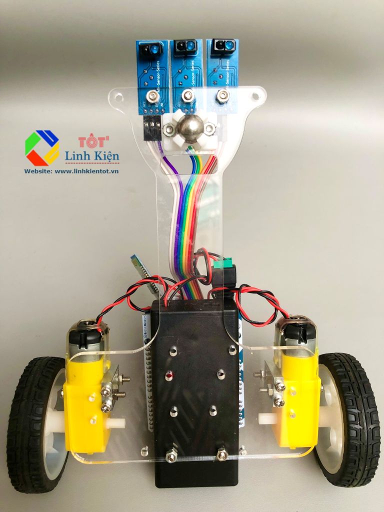 [Kèm code] Bộ xe đua dò đường Arduino dò line siêu nhạy, điều khiển bluetooth -Tracking line Sport Car for Arduino