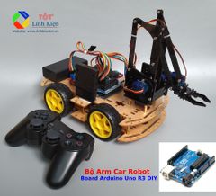 Bộ Xe Arduino Car Arm Robot - Bộ Xe Cánh Tay Điều Khiển PS2