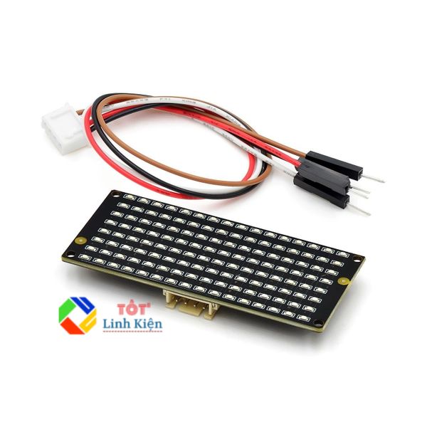 Mạch hiển thị ma trận LED 8x16 Giao tiếp I2C điện áp 3.3-5V cho Arduino, Microbit