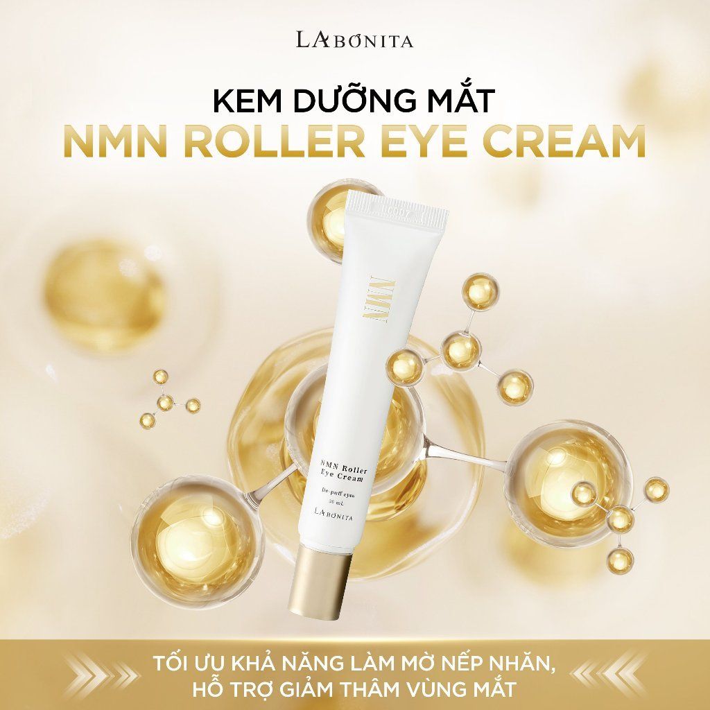  Kem dưỡng mắt cải thiện độ đàn hồi chống lão hóa NMN ROLLER EYE CREAM 30ml 