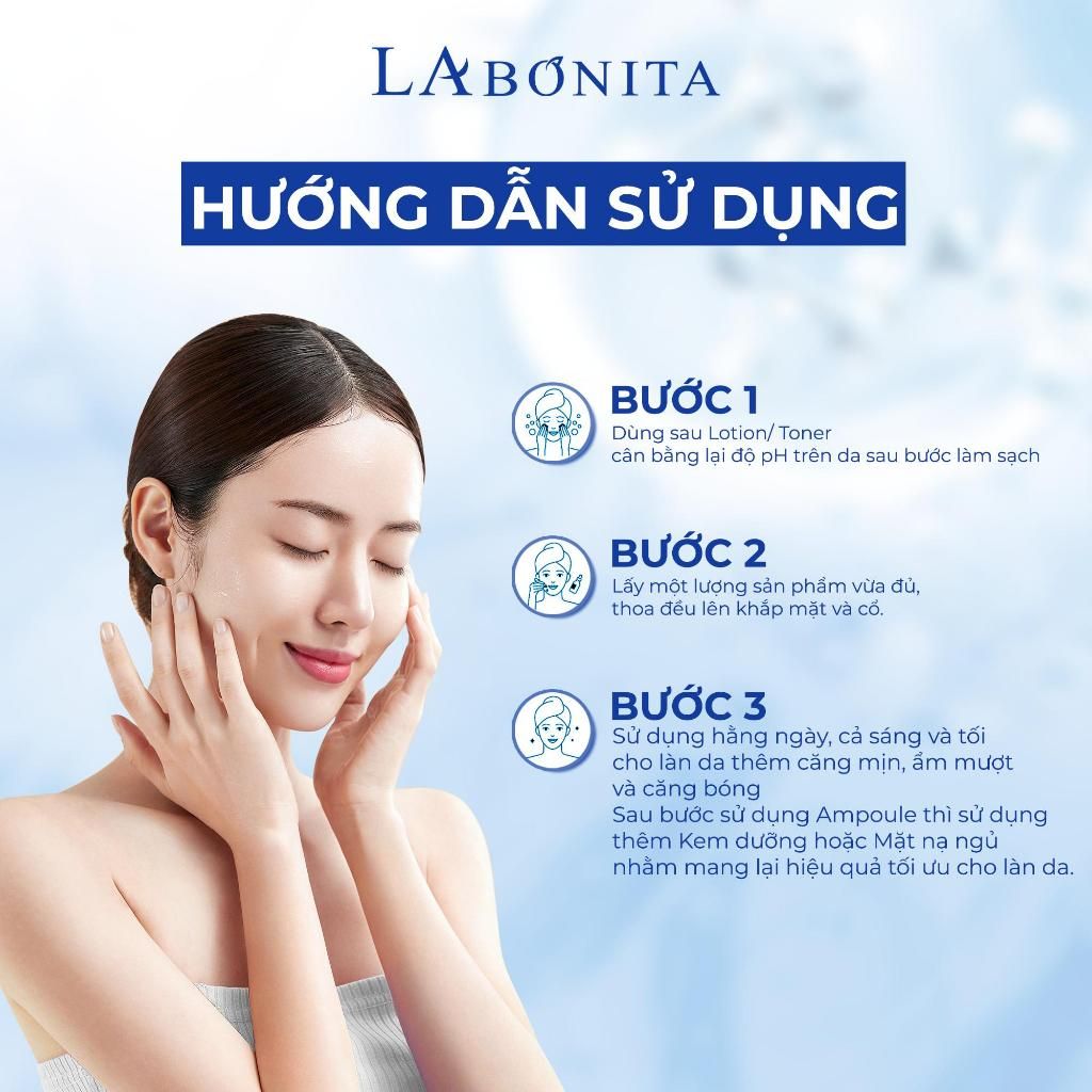  Tinh Chất Hỗ Trợ Phục Hồi Làm Dịu Da La Bonita Panthenol Repair Ampoule 50ml 