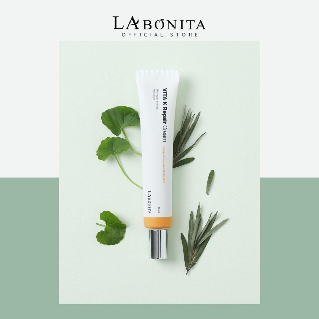 Combo Tinh chất hỗ trợ phục hồi làm dịu da La Bonita Panthenol Repair Ampoule 50ml + Kem Dưỡng Da La Bonita Vita K Repair