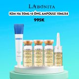  [SIÊU DEAL ] Kem Dưỡng Ẩm Da Dầu Và Phục Hồi Da La Bonita Vital Hyaluronic Acid Cream 50ml+ 4 Lọ Tinh Chất Kén Tằm Vàng La Bonita Golden Cocoon Ampoule The-Special 10ml X 4 Lọ 