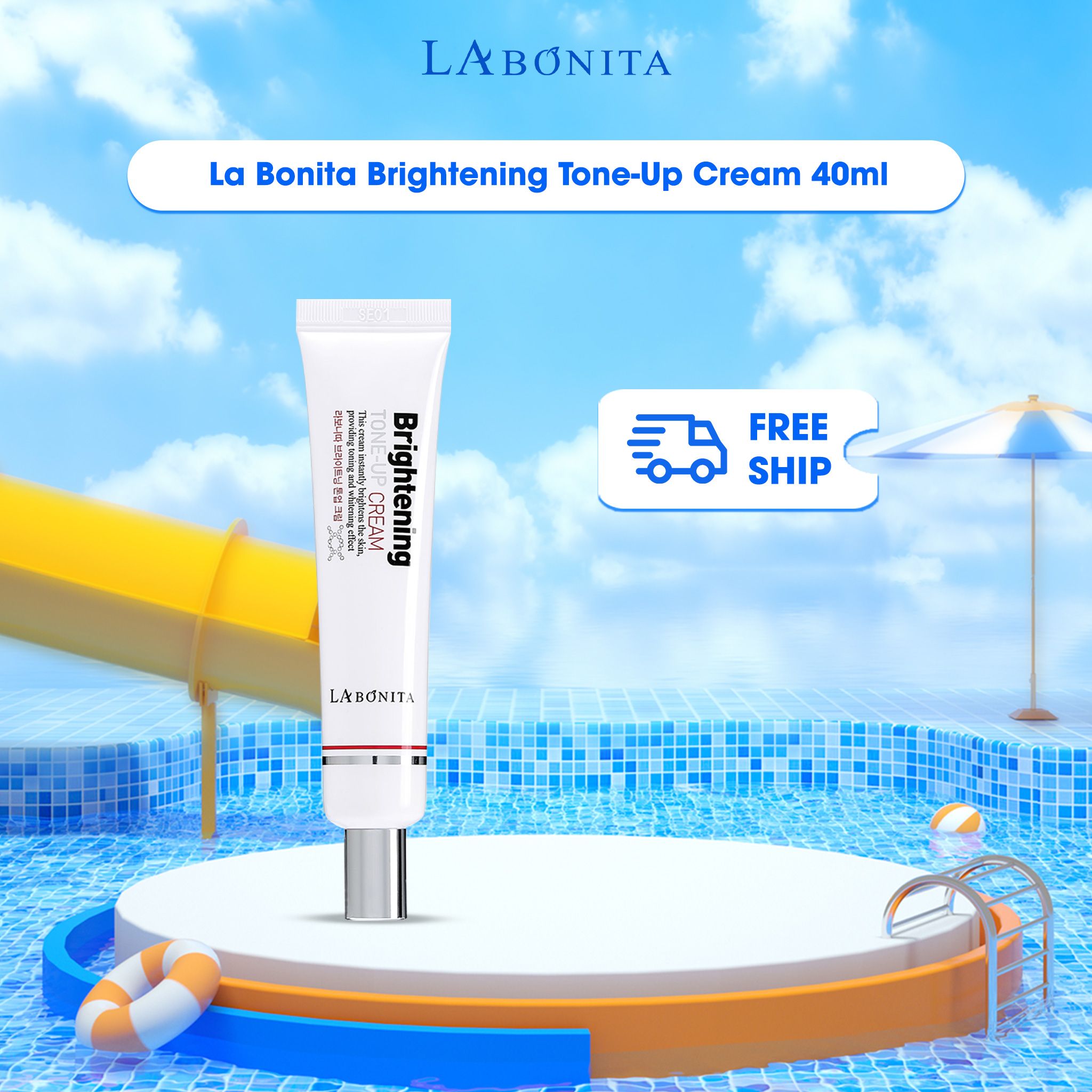  Kem Dưỡng Sáng Da Và Nâng Tone Da La Bonita Brightening Tone-Up Cream 40ml 