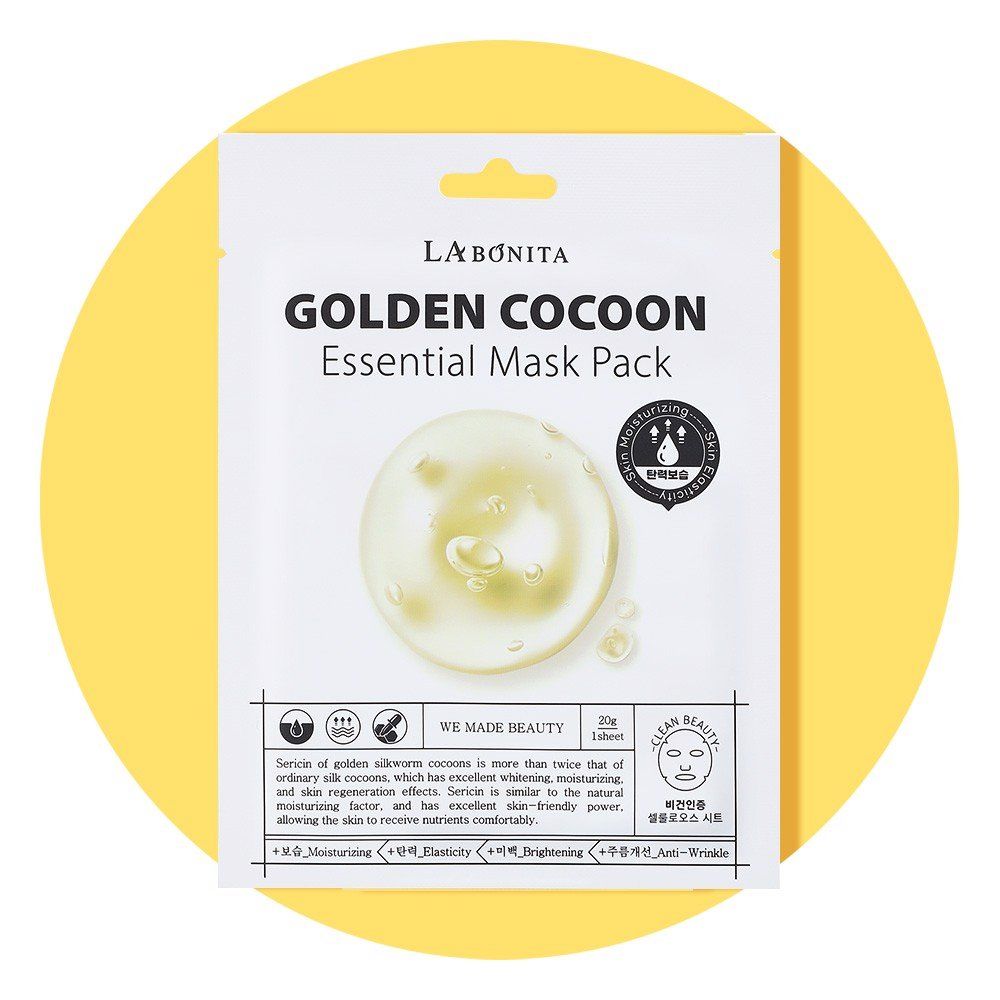  Mặt Nạ Dưỡng Ẩm Sáng Da Cải Thiện Nếp Nhăn La Bonita Golden Cocoon Essential Mask Pack 20g 