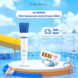  [SIÊU DEAL ] Kem Dưỡng Ẩm Da Dầu Và Phục Hồi Da La Bonita Vital Hyaluronic Acid Cream 50ml+ 4 Lọ Tinh Chất Kén Tằm Vàng La Bonita Golden Cocoon Ampoule The-Special 10ml X 4 Lọ 