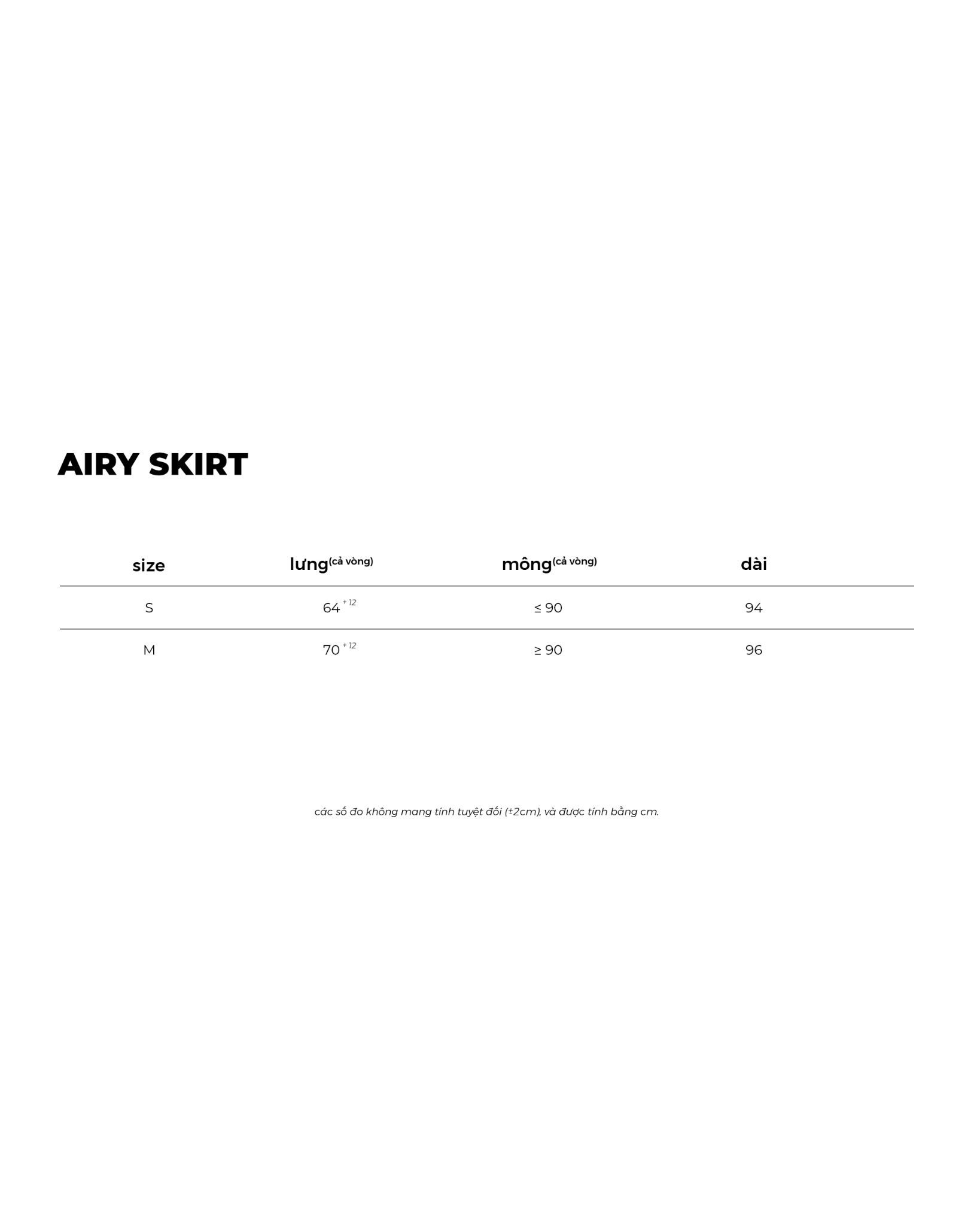 AIRY SKIRT * black
