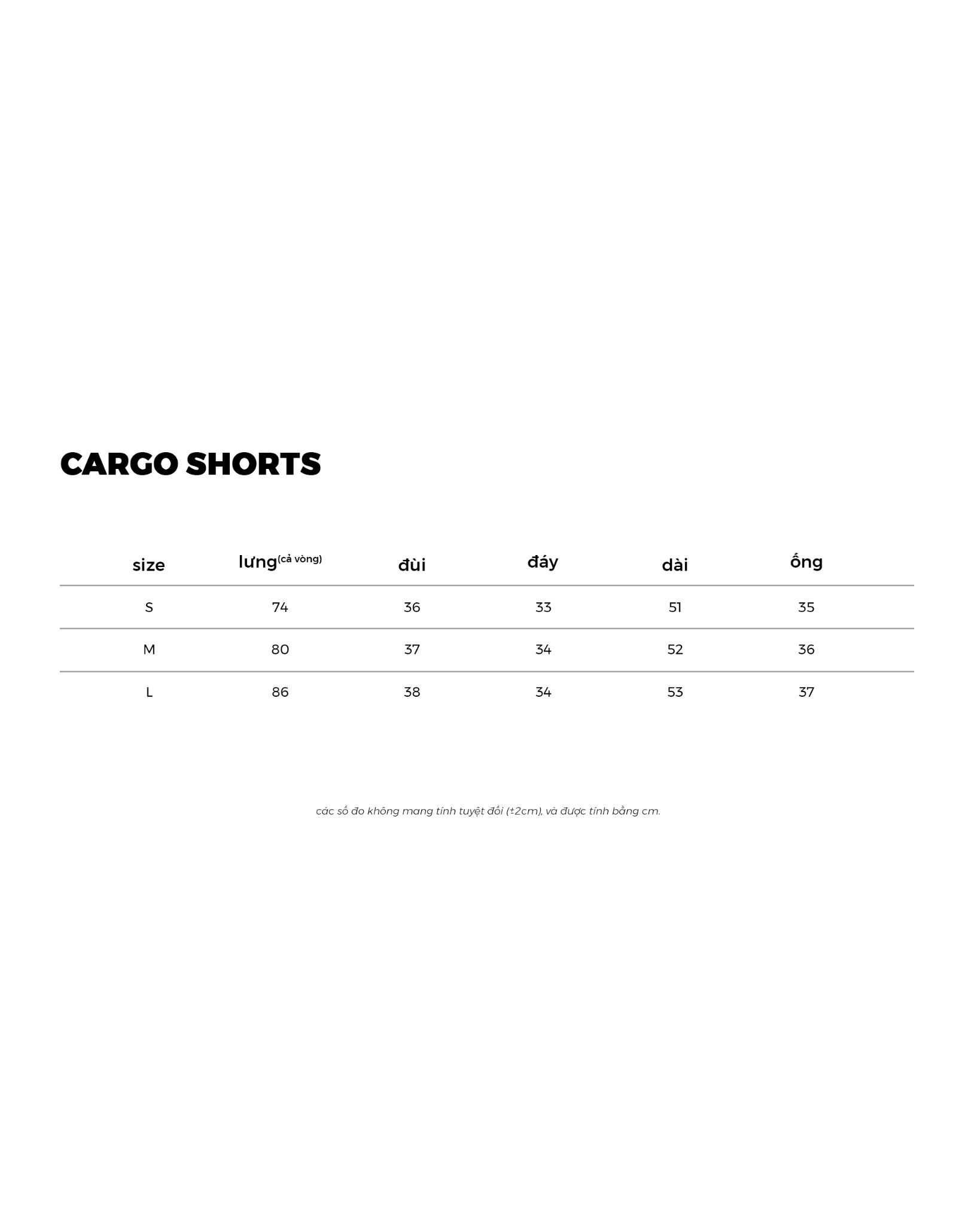 CARGO SHORTS * white
