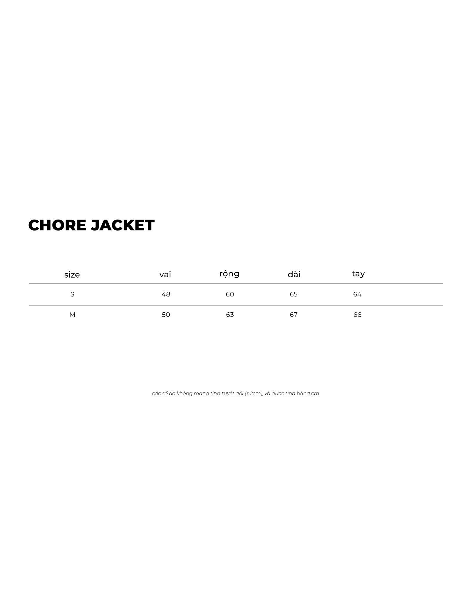 CHORE JACKET * white