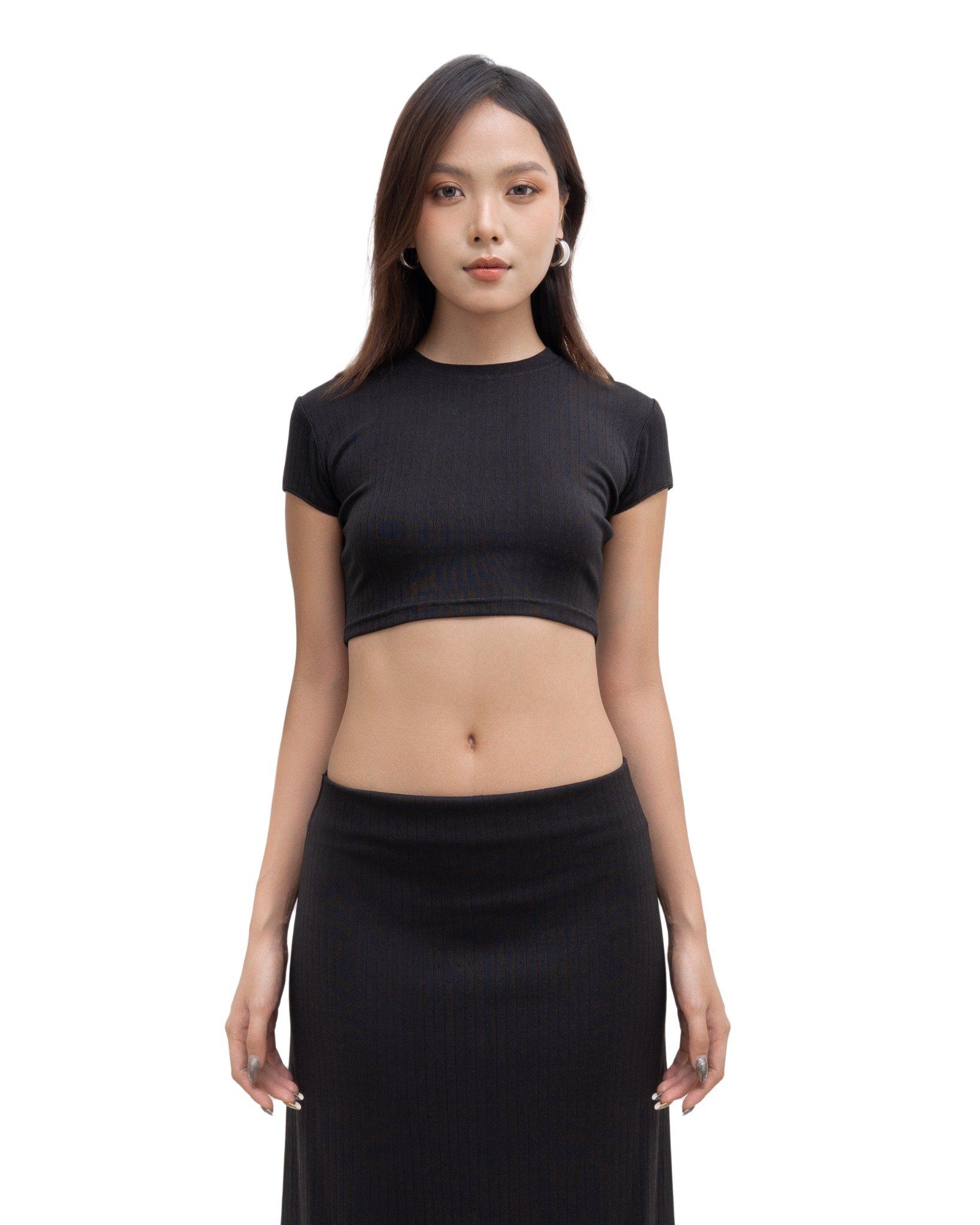 AIRY MINI TOP * black