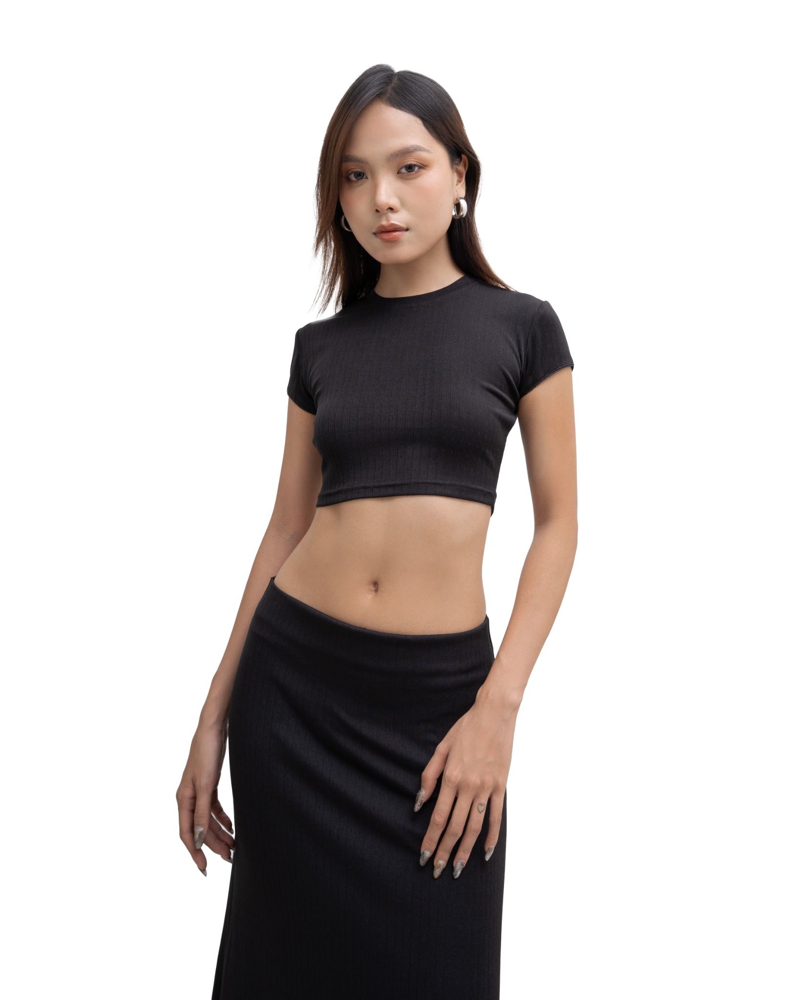 AIRY MINI TOP * black