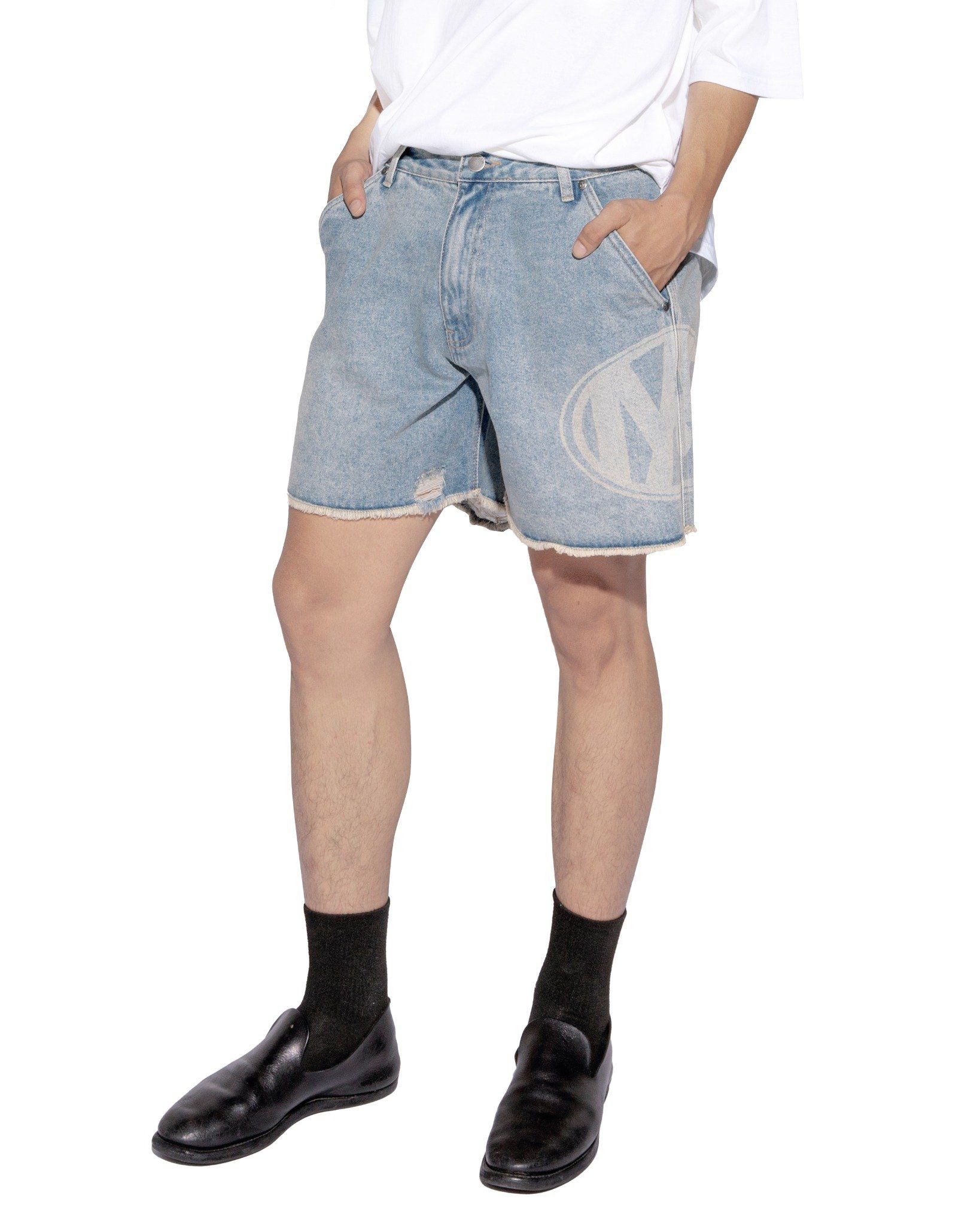 LASER DENIM SHORTS